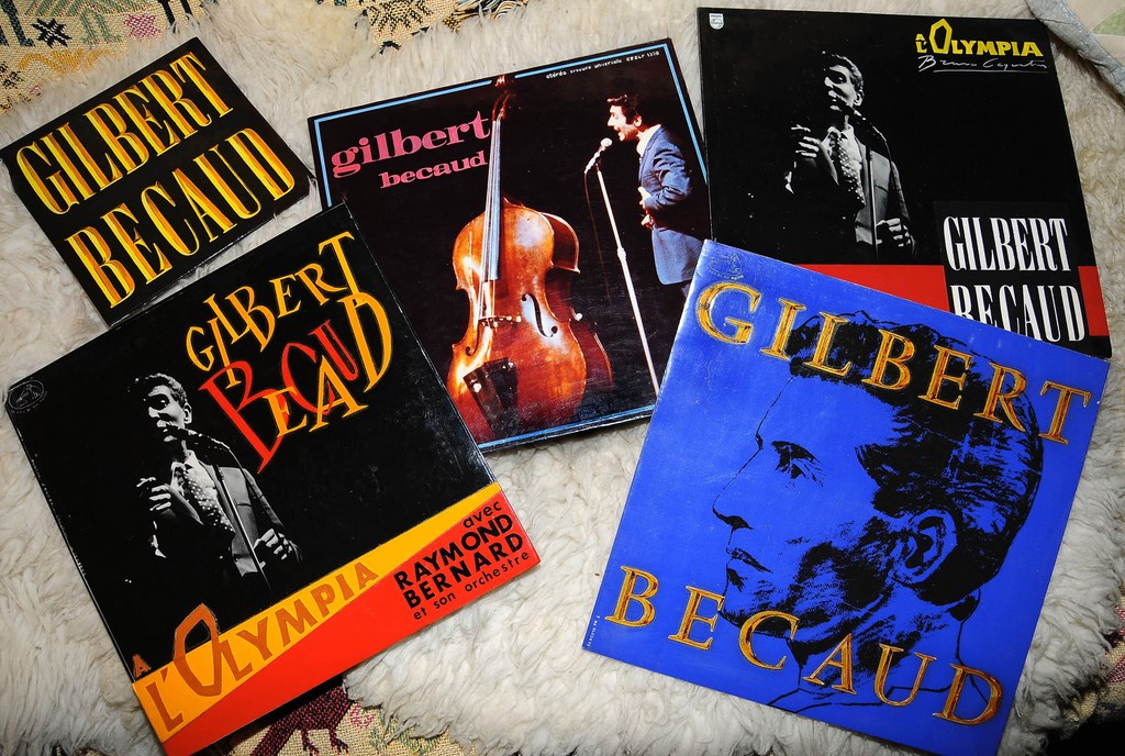 Les maquettes d'Yves de Closets pour Gilbert Bécaud